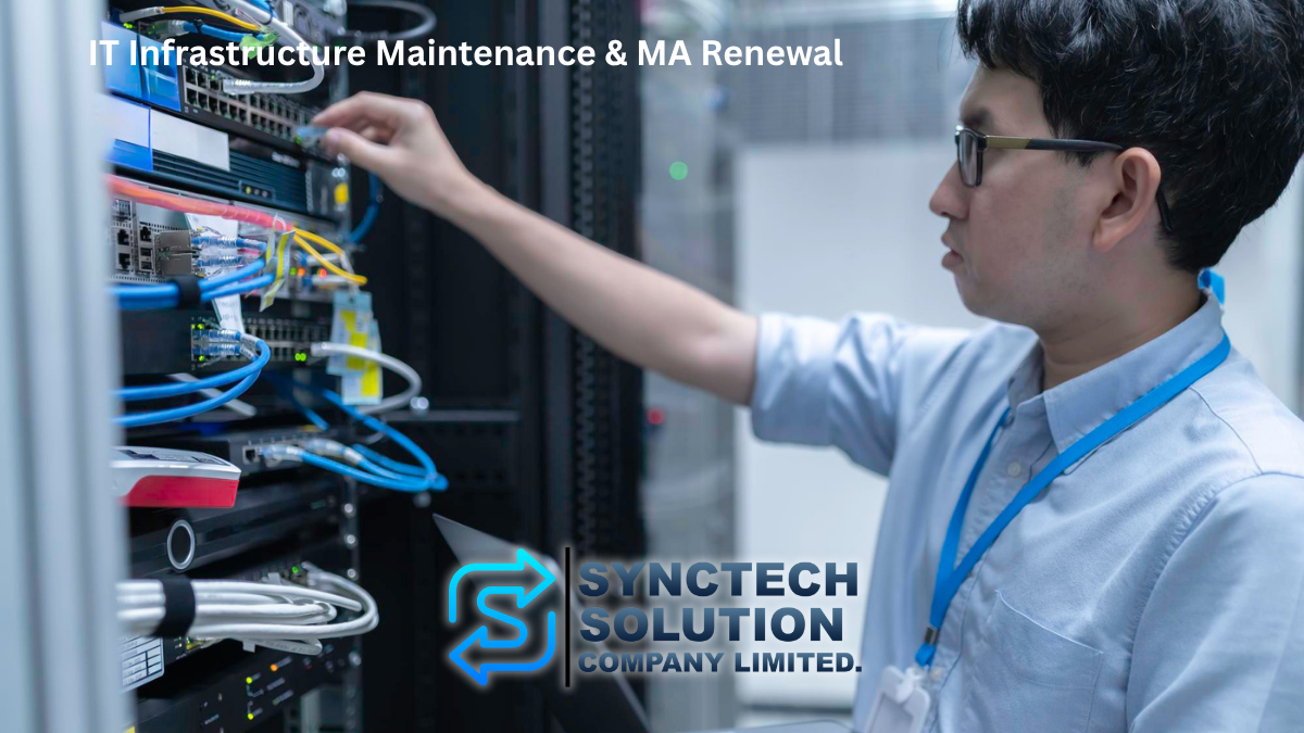 ภาพประกอบบริการ บริการตรวจสอบ บำรุงรักษา และต่ออายุสัญญาระบบไอที (IT Infrastructure Maintenance & MA Renewal)
