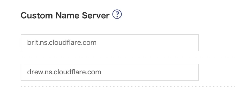 Change Nameserver