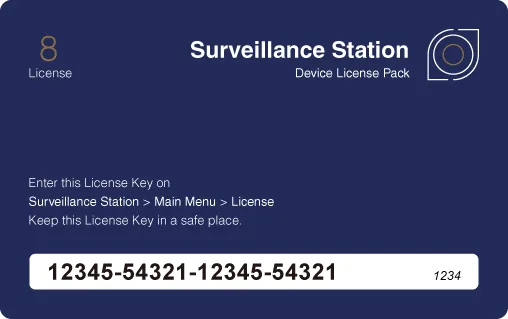 Synology Surveillance Device License Pack 8 Camera