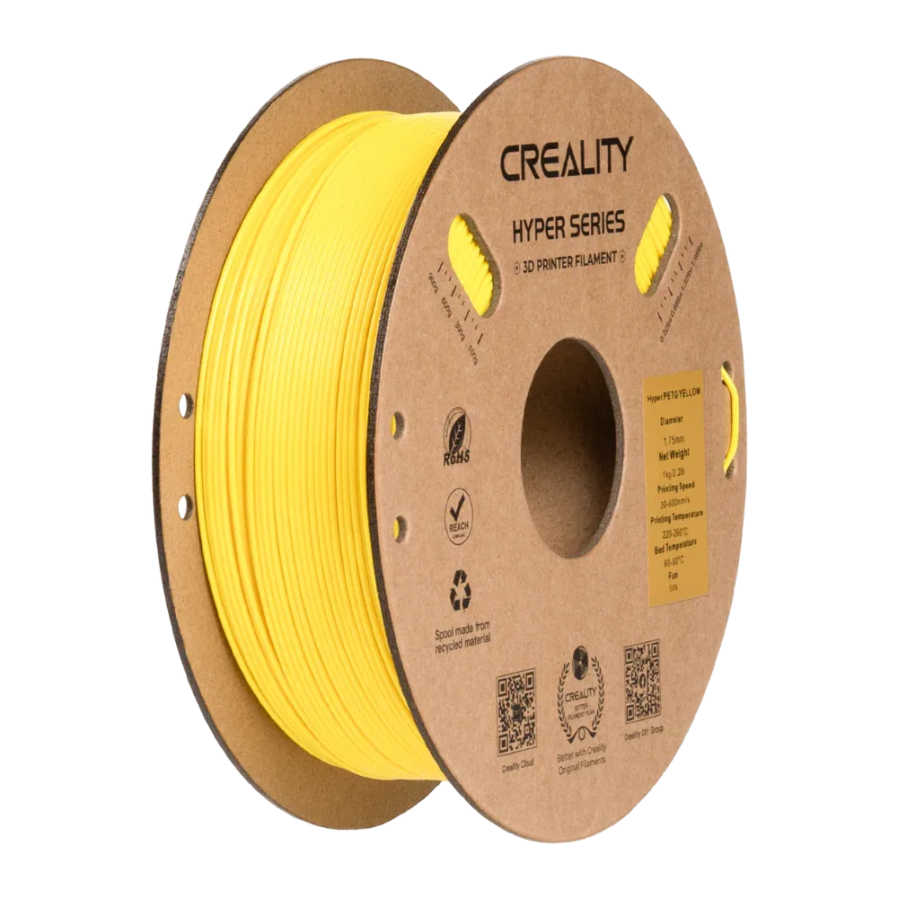Hyper Series PETG 3D Printing Filament 1kg Yellow