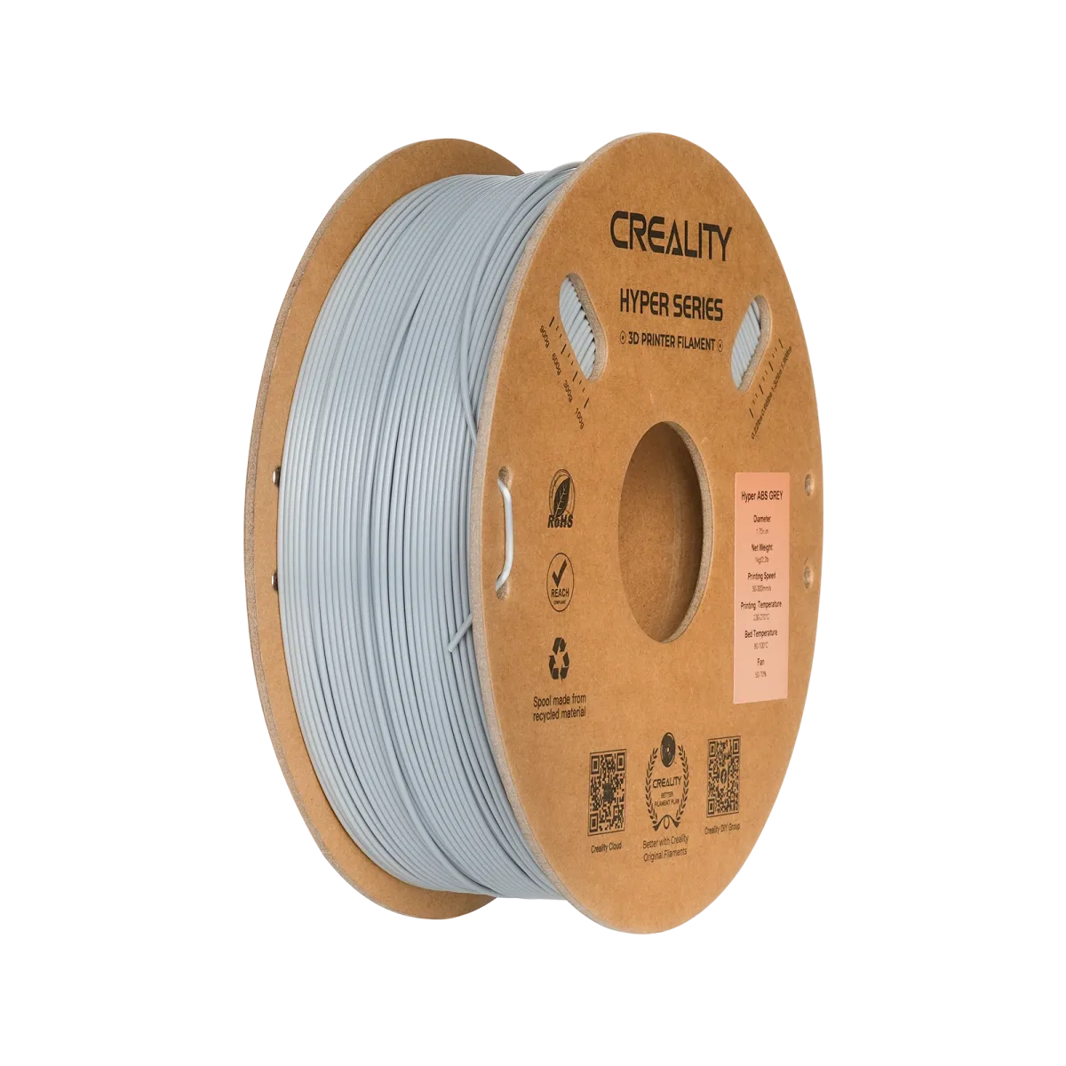 Creality Hyper Series ABS 3D Printing Filament 1kg Grey