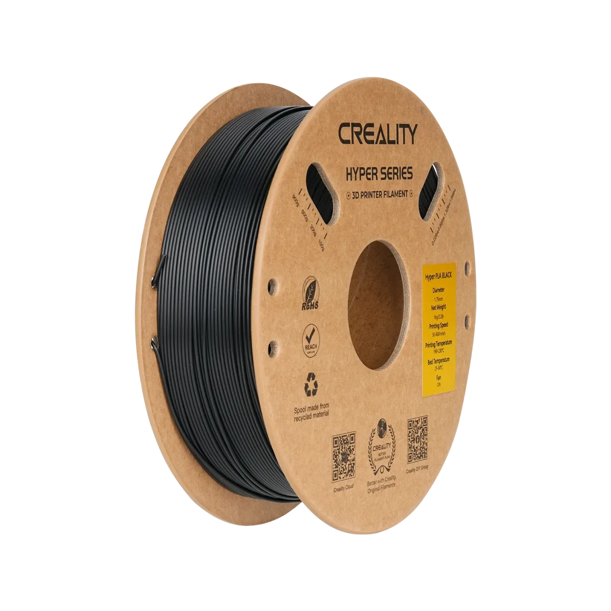 Creality Hyper Series PLA 3D Printing Filament 1kg Black