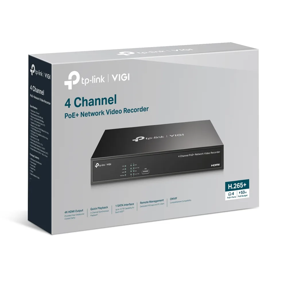 TP-Link VIGI NVR1004H-4P
