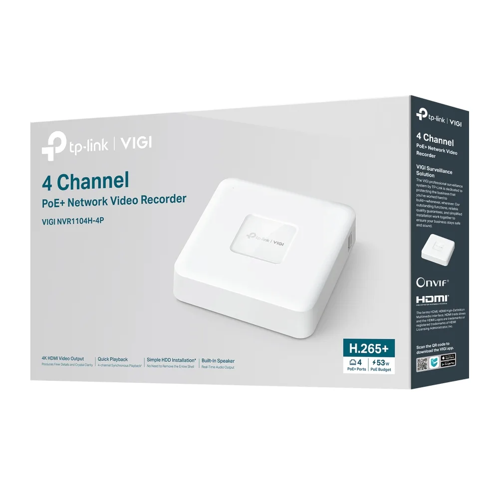 TP-Link VIGI NVR1104H-4P