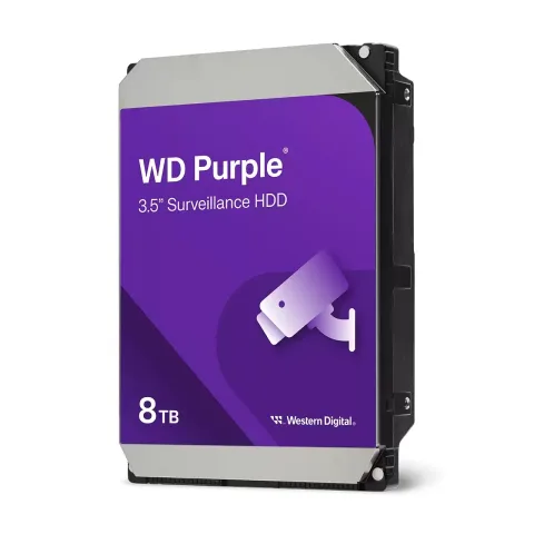 WD Purple 8 TB HDD for CCTV (5400RPM, 256MB, SATA-3)