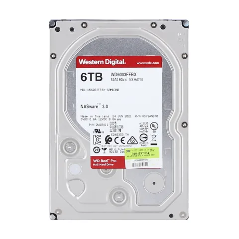WD REDPRO 3.5" 6TB NAS 7200RPM SATA 256MB 5Y