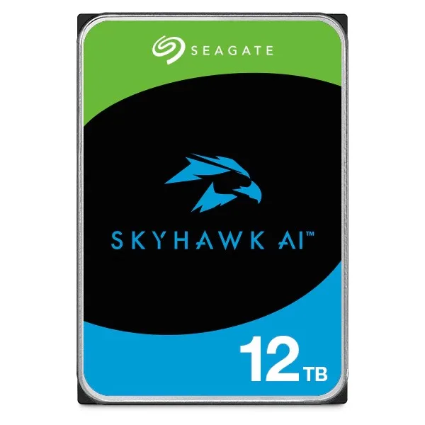SEAGATE SKYHAWK AI 12TB SURVEILLANCE HDD 7200RPM CACHE 256MB SATA 5YRS