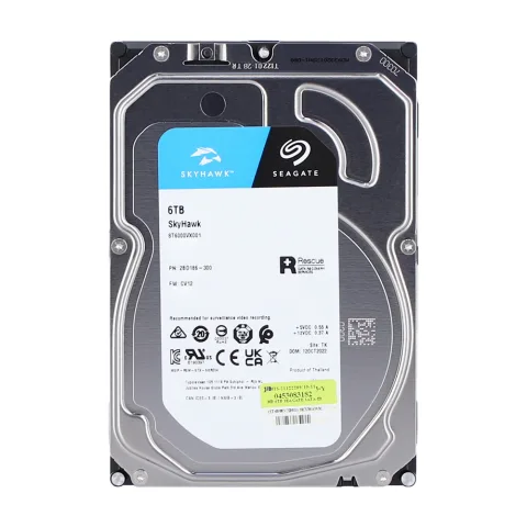SEAGATE SKYHAWK 6TB SURVEILLANCE HDD 5400RPM CACHE 256MB SATA 3YRS