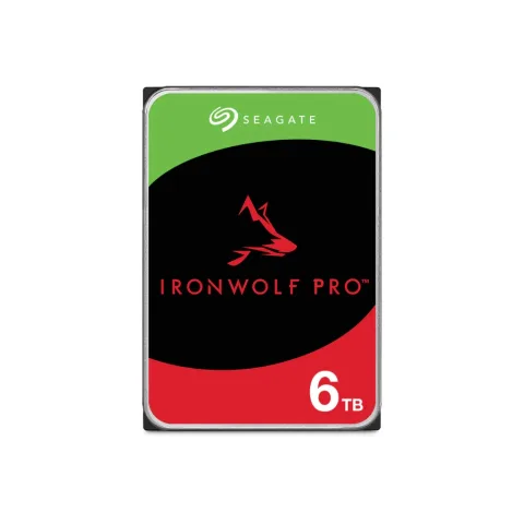 SEAGATE IRONWOLF PRO NAS HDD 6TB 7200RPM 256MB SATA 6GB/S 5YRS