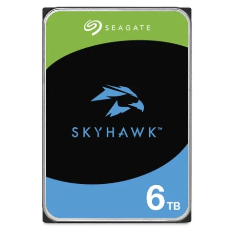 SEAGATE SKYHAWK 6TB SURVEILLANCE HDD 5400RPM CACHE 256MB SATA 3YRS