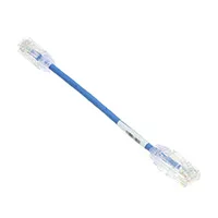 Panduit Cat 6 28 AWG UTP Copper Patch Cord ยาว 15CM / Pack 10 Blue