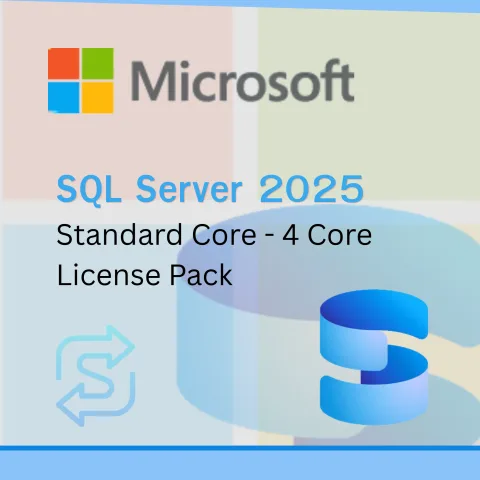 SQL Server 2025 Standard Core - 4 Core License Pack